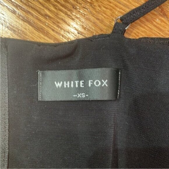 White Fox Boutique Corset Top Cropped Bustier Draped Black Whimsygoth Size XS - Picture 7 of 16